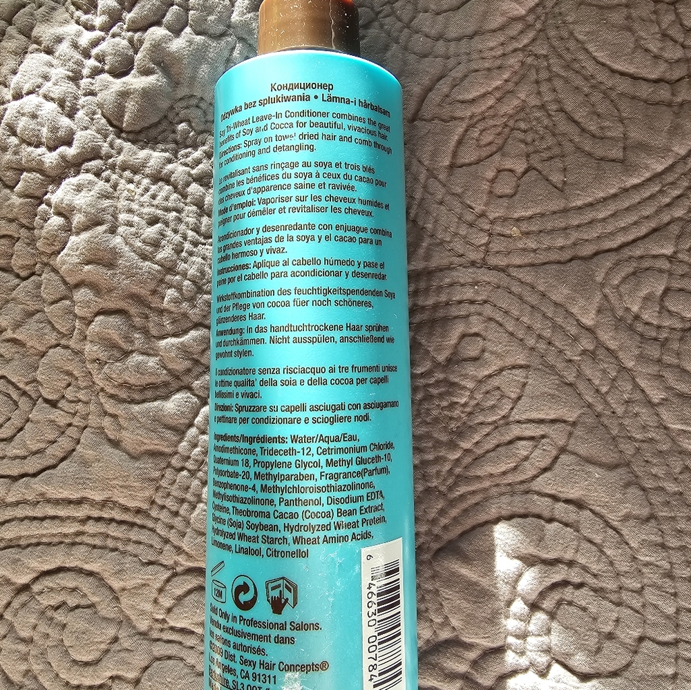 Healthy Sexy Hair Concepts Soy-Tri-Wheat Leave In Conditioner 8.5 oz ORIGINAL - Picture 3 of 4